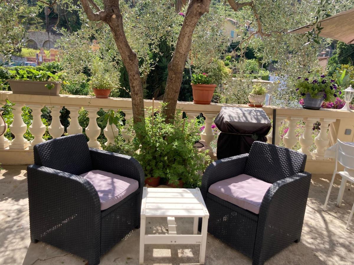 Studio Villa La Cigale Avec Grande Terrasse Menton Bagian luar foto